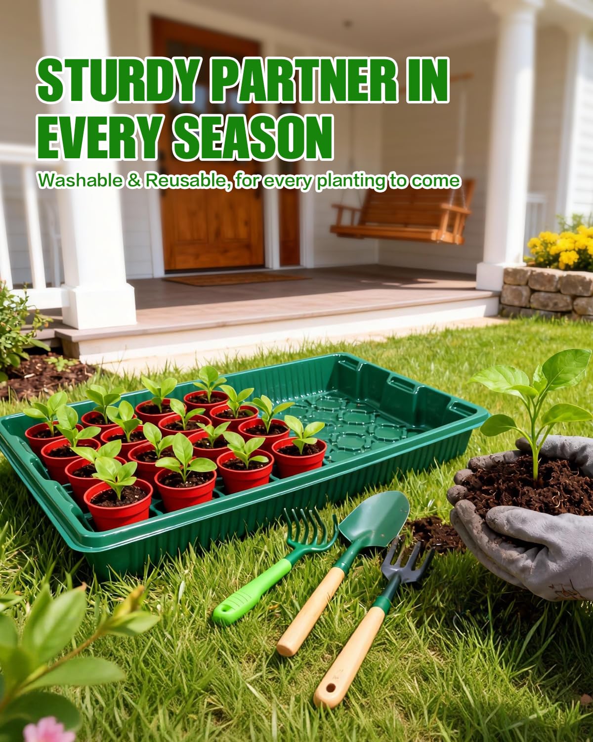 JoyHalo wheatgrass cultivation-tray suited for indoor setups and compact spaces.