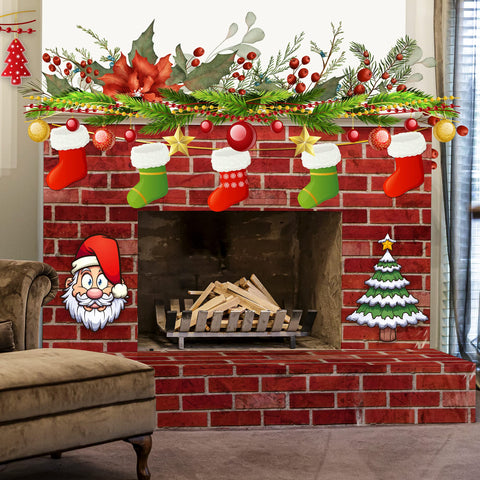JOYIN brick wall backdrop easy application sticks and peels without mess.