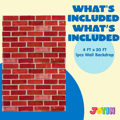 JOYIN brick wall backdrop halloween decoration enhances spooky scenes and photo ops.