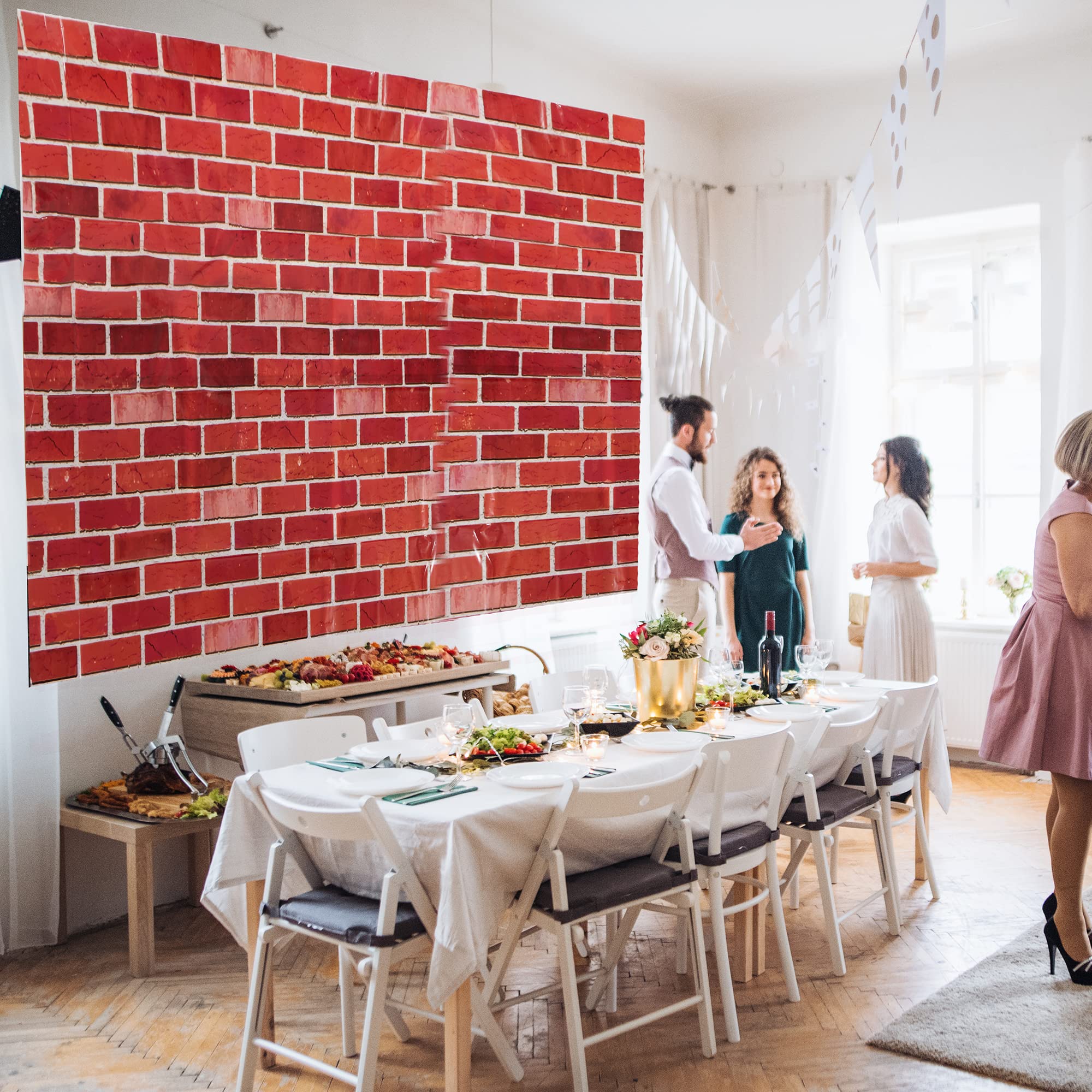 JOYIN brick wall backdrop non-toxic materials ensure safe, durable decorating.