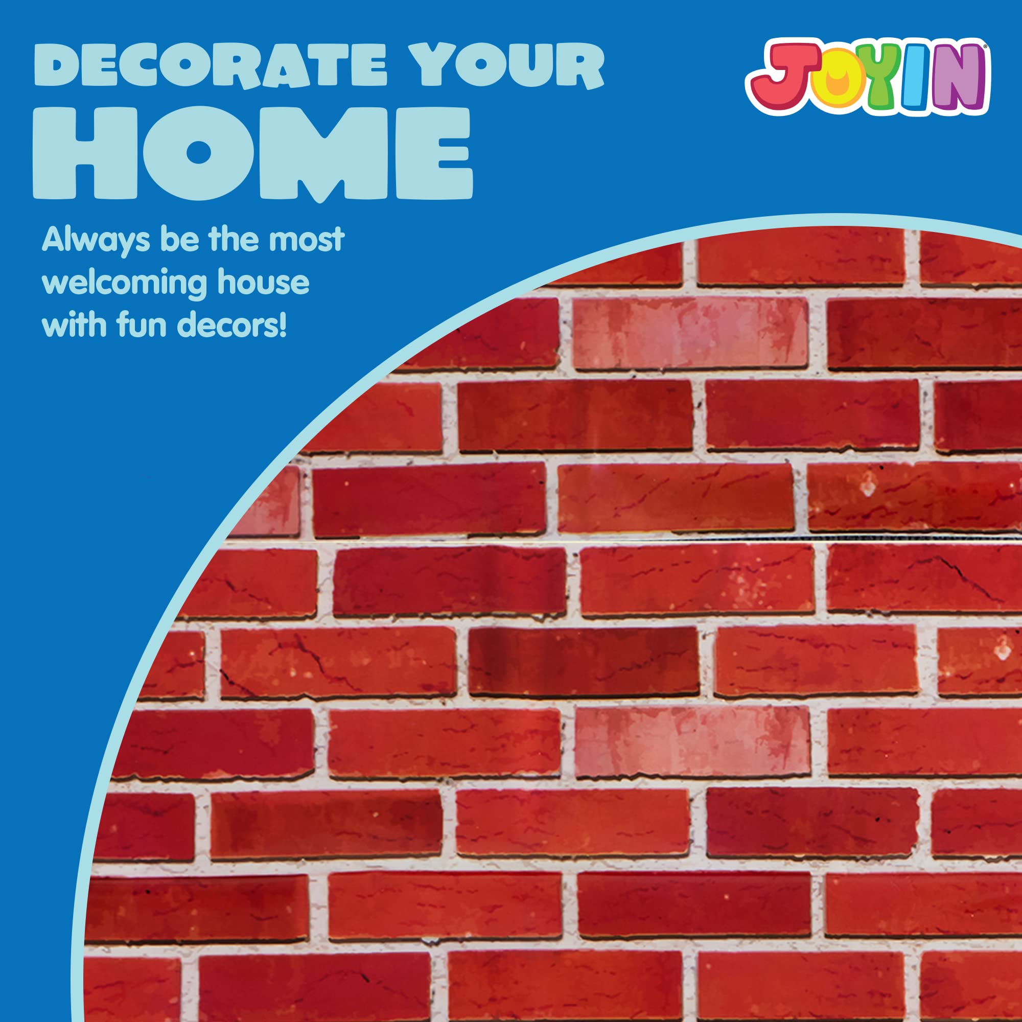 JOYIN brick wall backdrop store display provides large-scale storefront visuals.