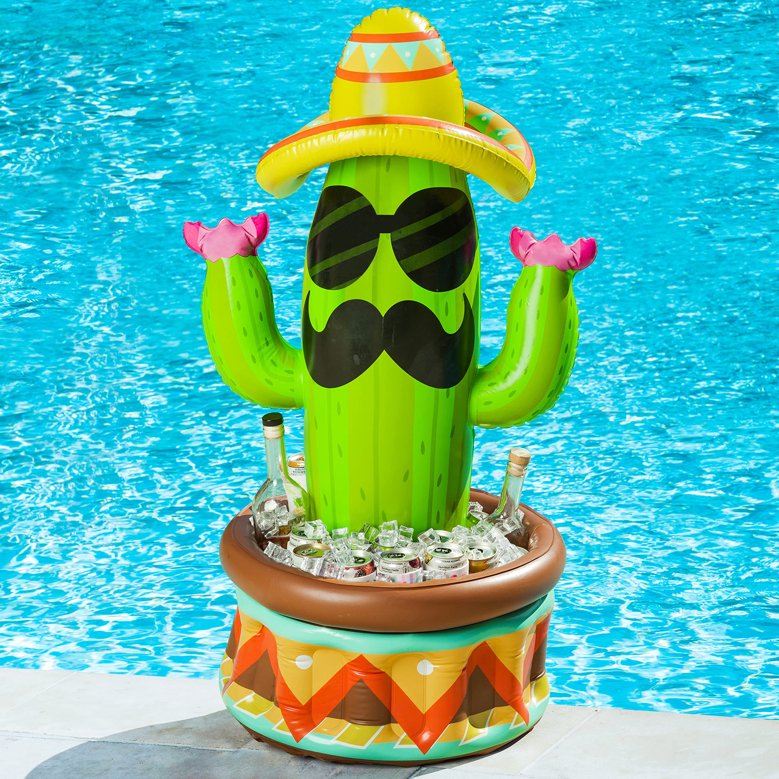 JOYIN cactus cooler ready for birthday and pool parties, a unique centerpiece.