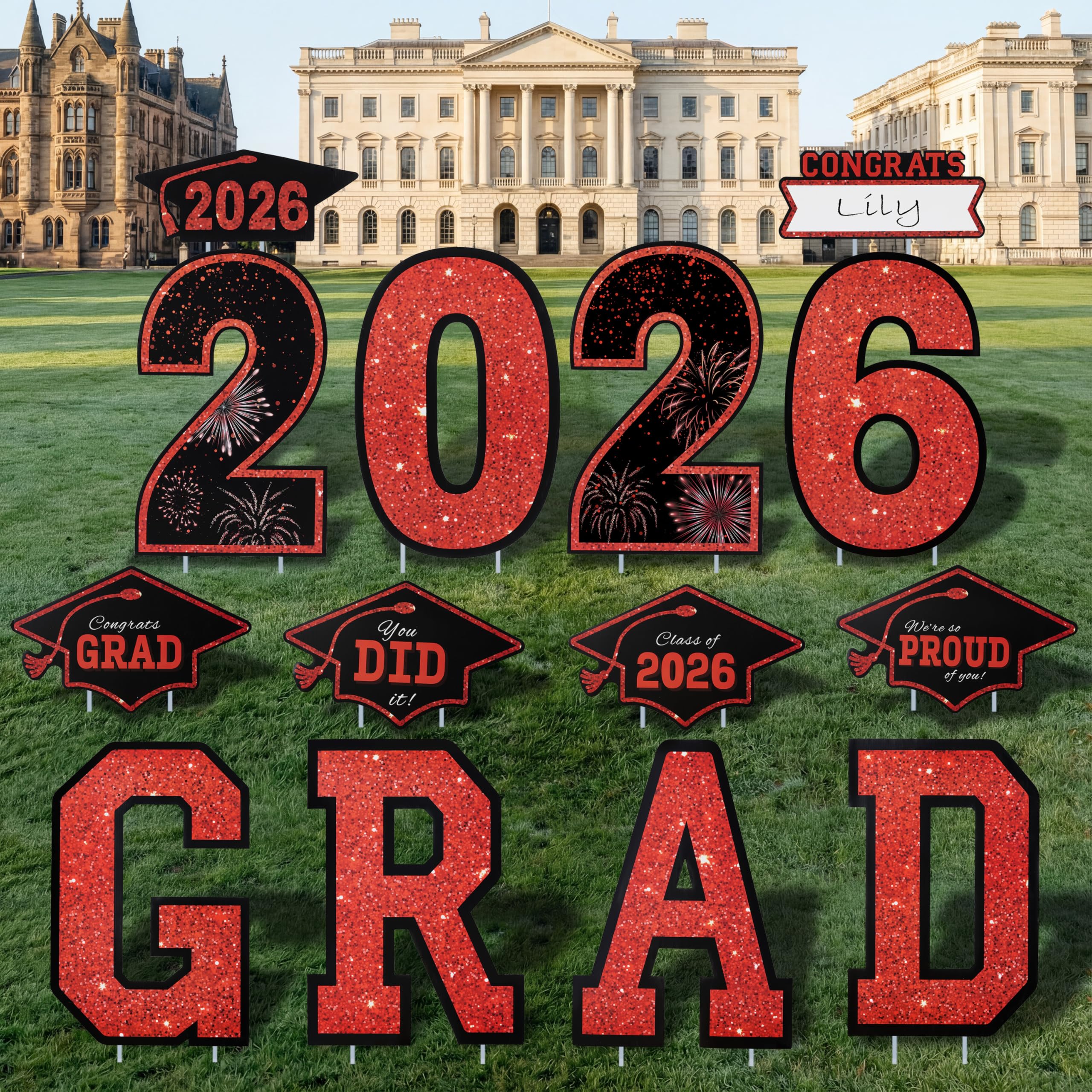 JOYIN weather-resistant yard signs, reusable for multiple events.