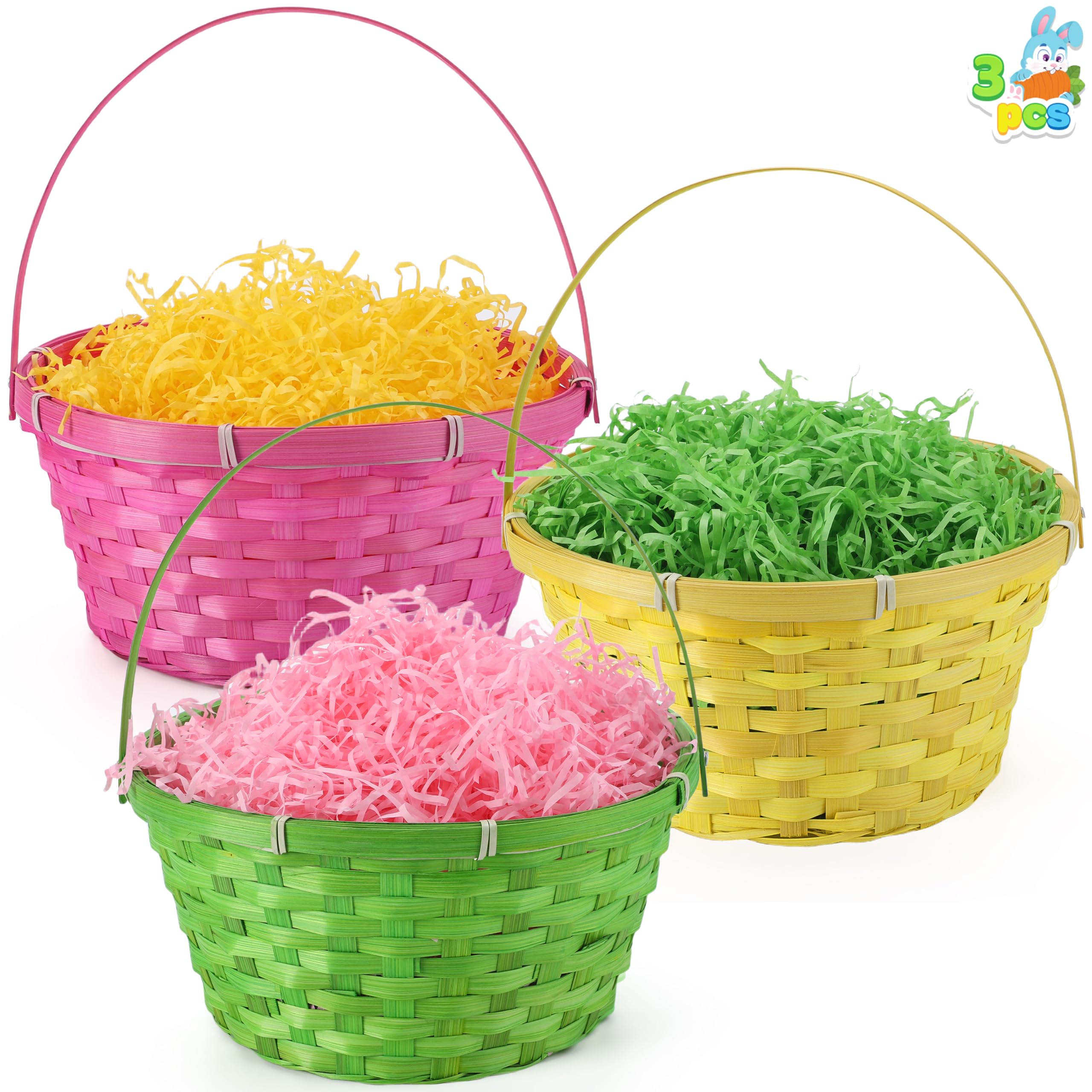 JOYIN candy eggs Easter hunt scene using baskets
