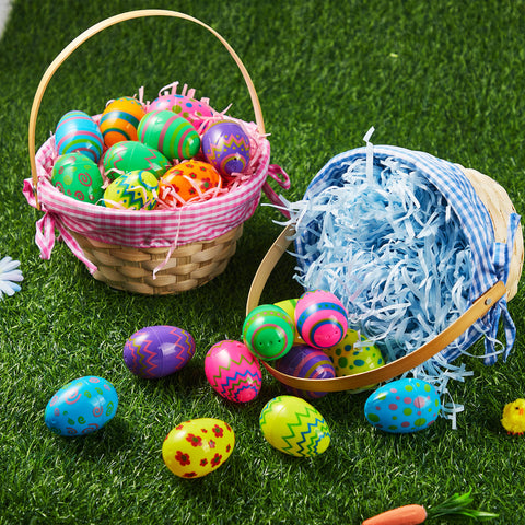JOYIN candy wicker buckets ideal for collecting eggs and goodies.
