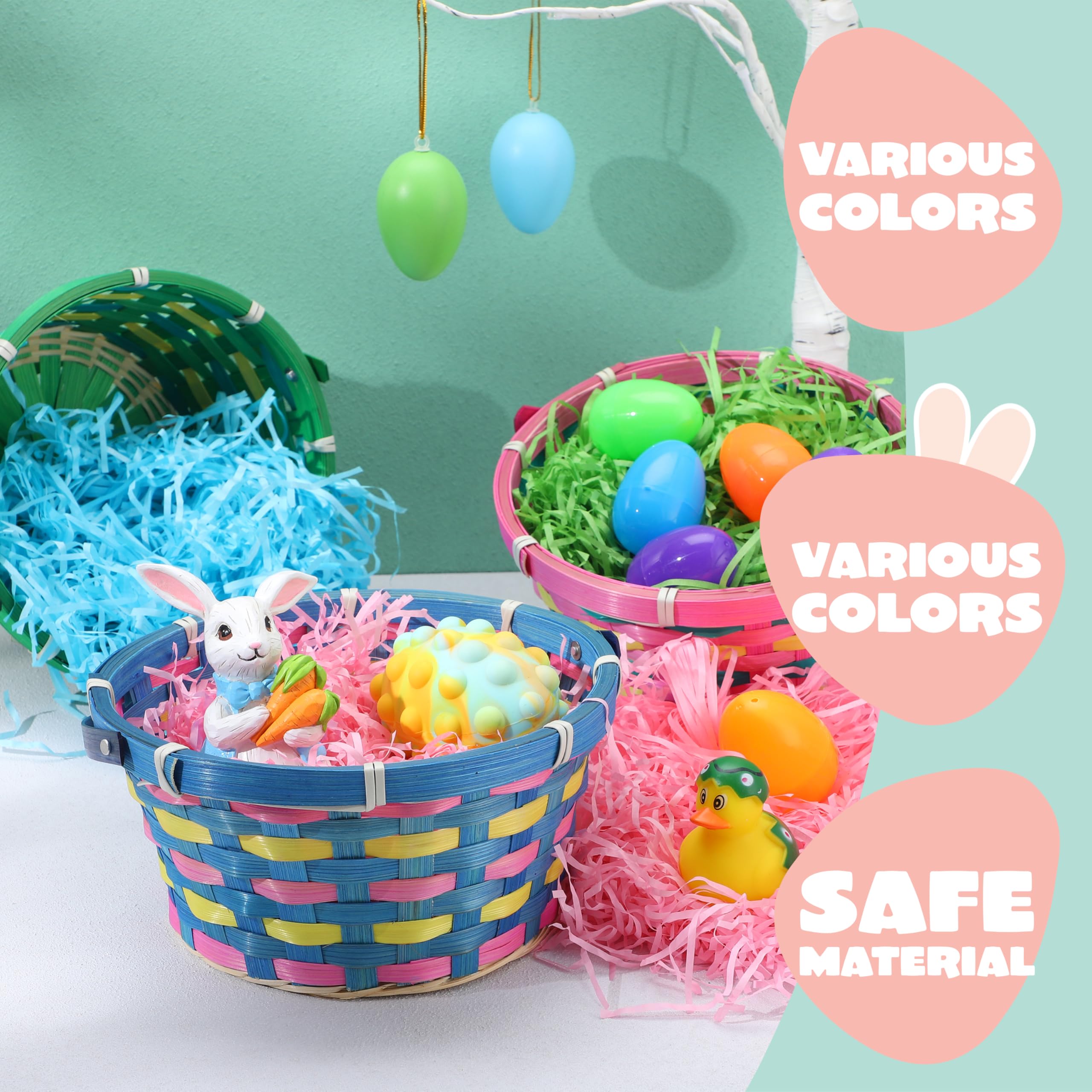 JOYIN colorful Easter grass fillers add festive display