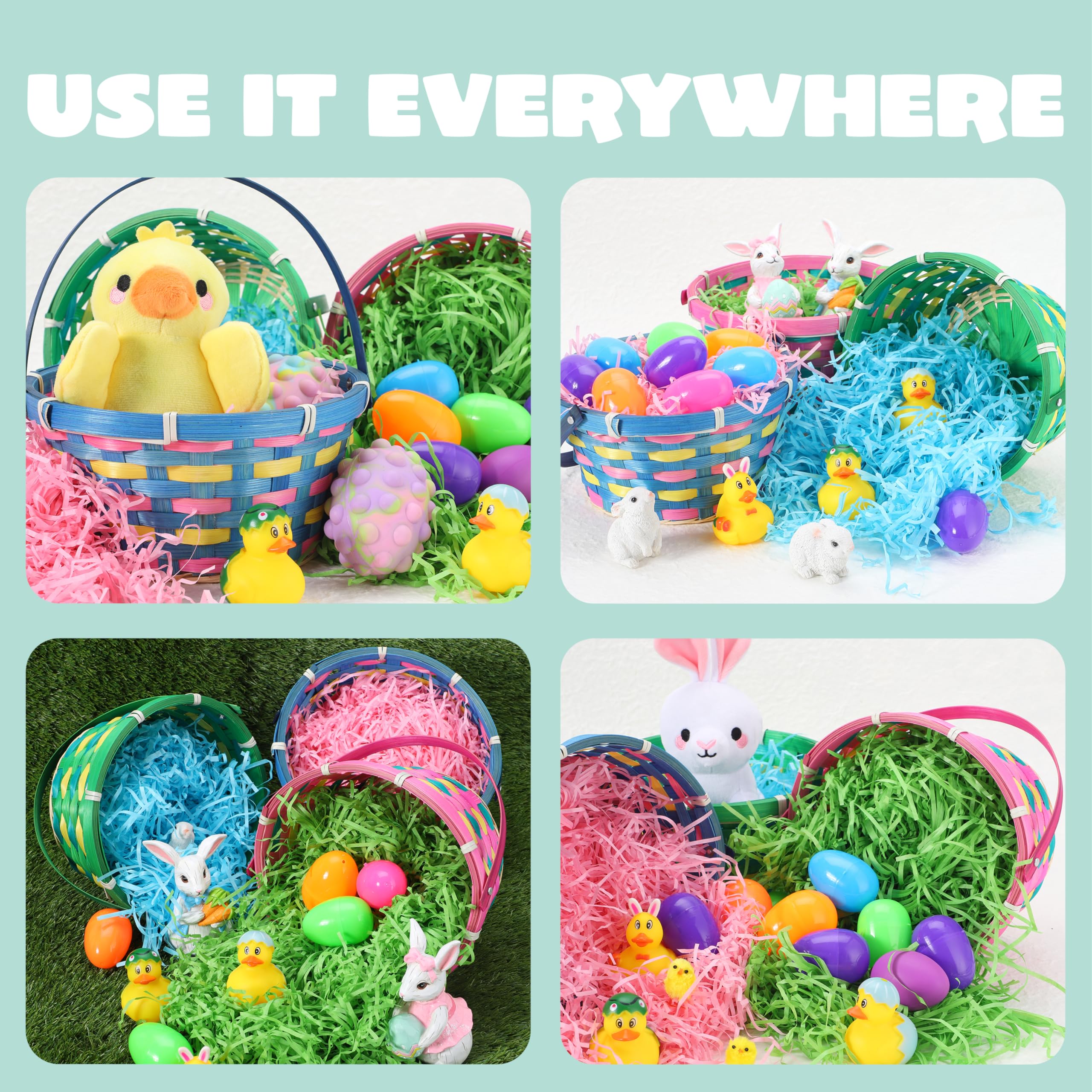 JOYIN Easter basket close-up shows secure weave material