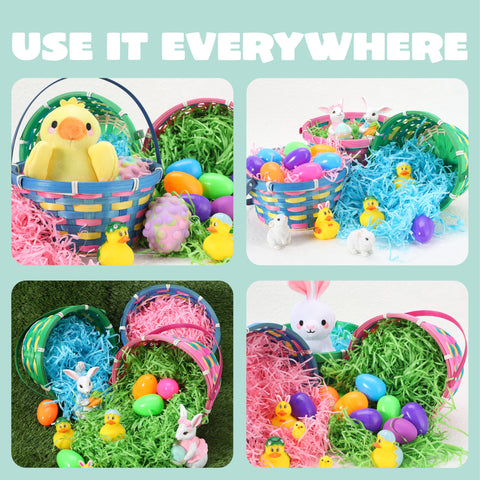 JOYIN Easter basket close-up shows secure weave material