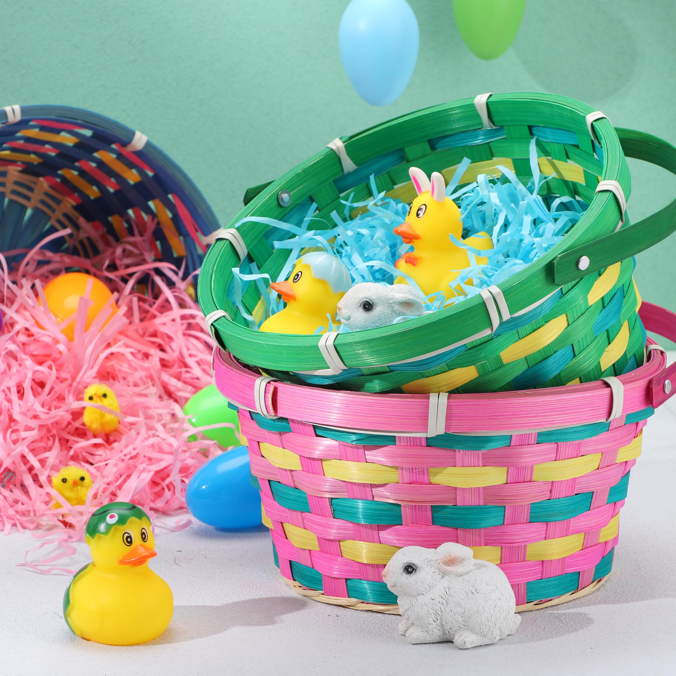 JOYIN basket filled with eggs for egg hunt fun