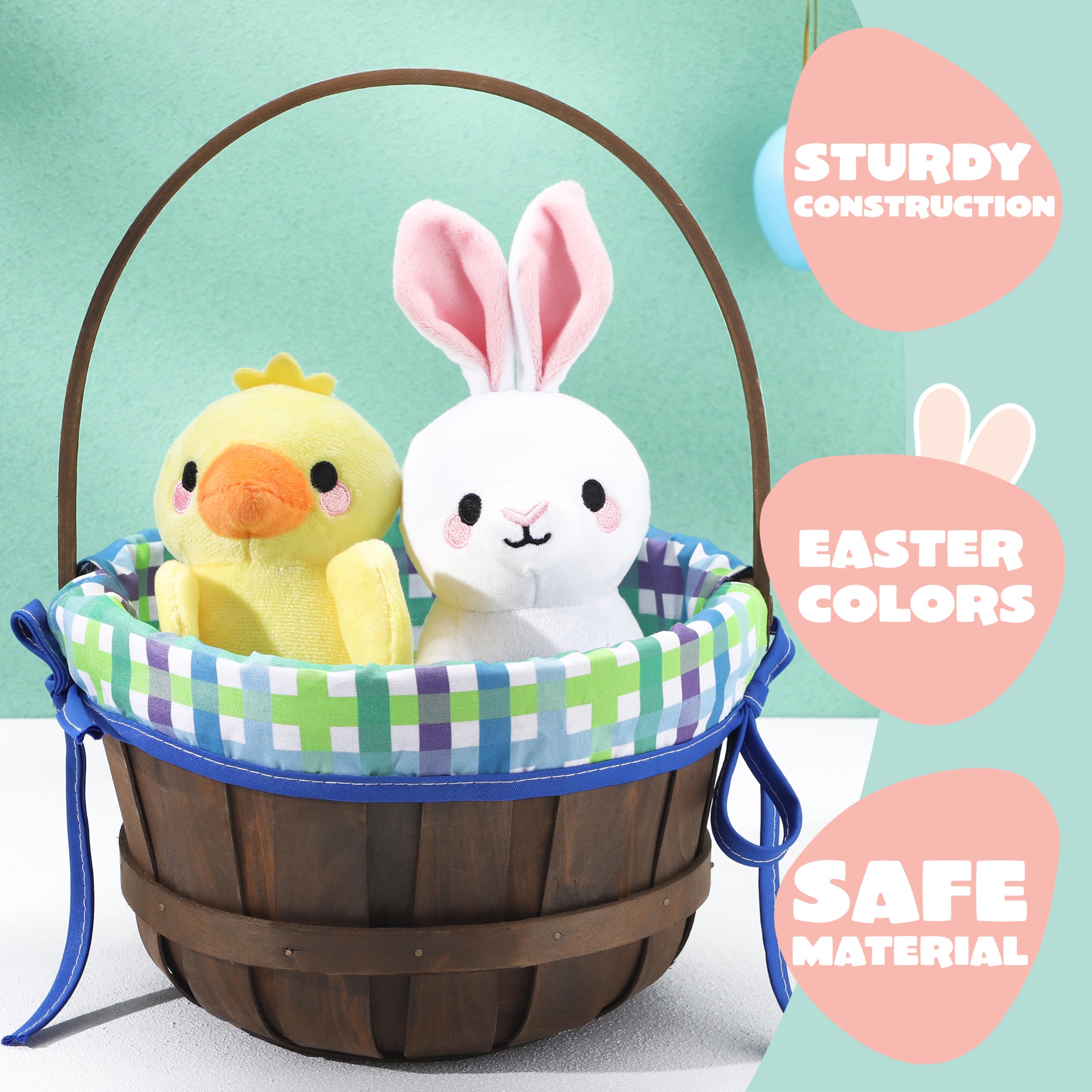 JOYIN easter basket lining detail showing festive design and protection for contents