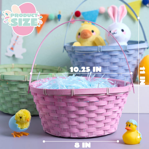 JOYIN green weave detail on Easter basket for storage and display.