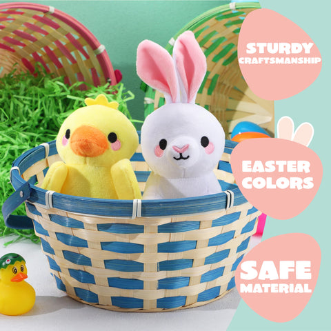 Joyin pink Easter basket with reinforced rim for kids to carry treats