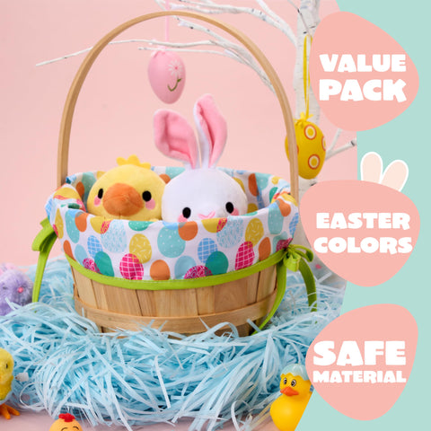 JOYIN Easter egg-hunt storage basket adds whimsical design.