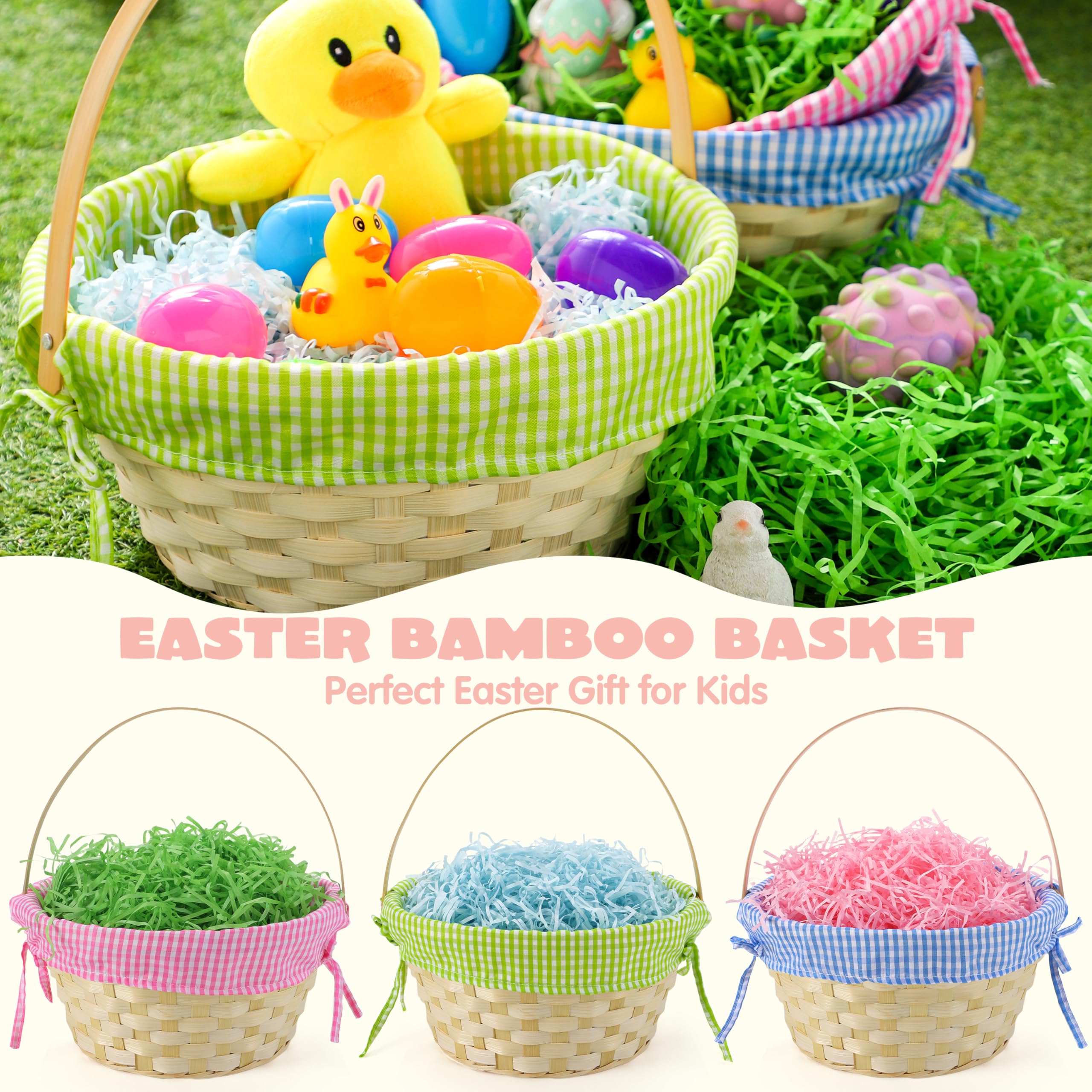JOYIN green grass shreds for colorful Easter display