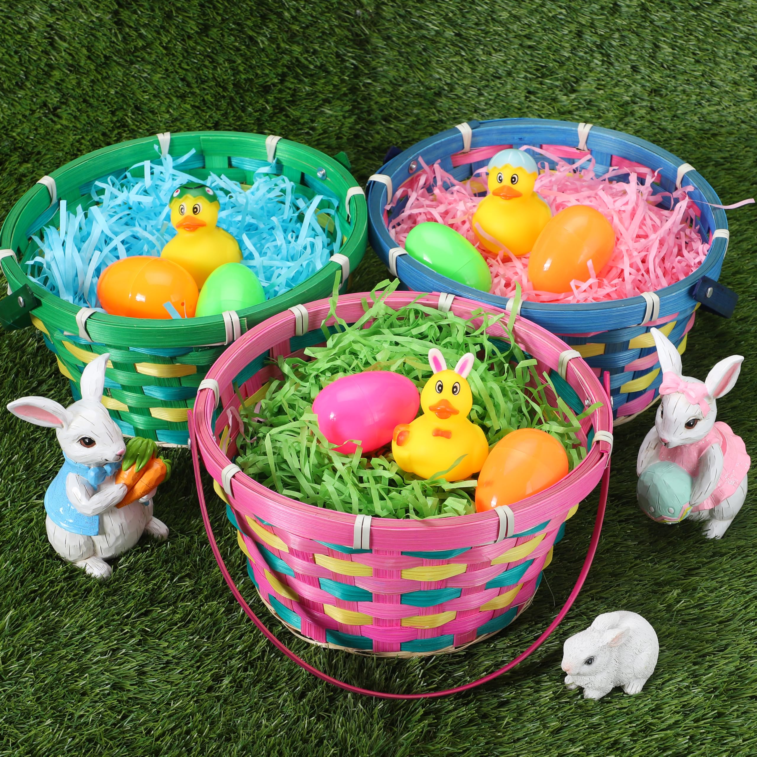 JOYIN Easter party decoration ideas using woven baskets