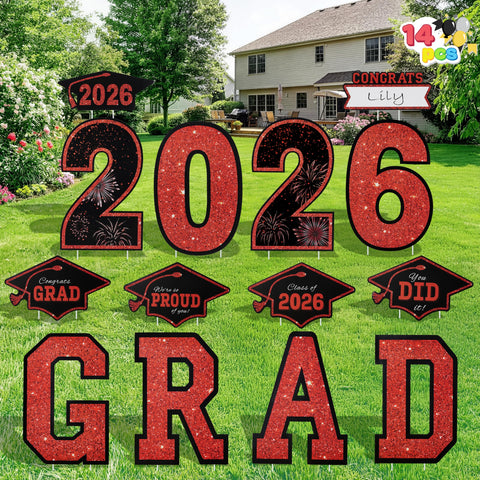 JOYIN graduation yard sign 2026 15-inch, bold outdoor decor for celebrations.