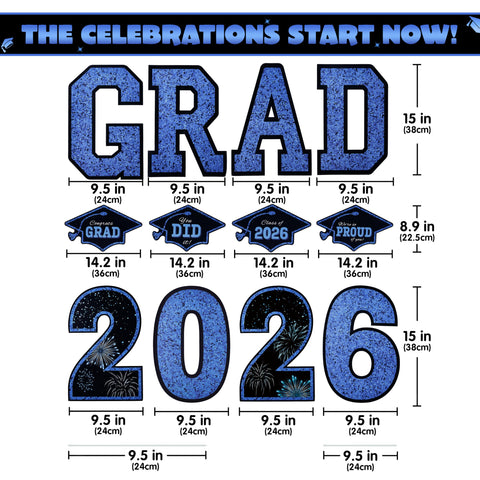 JOYIN Class of 2026 yard sign highlights bold numbers for visibility