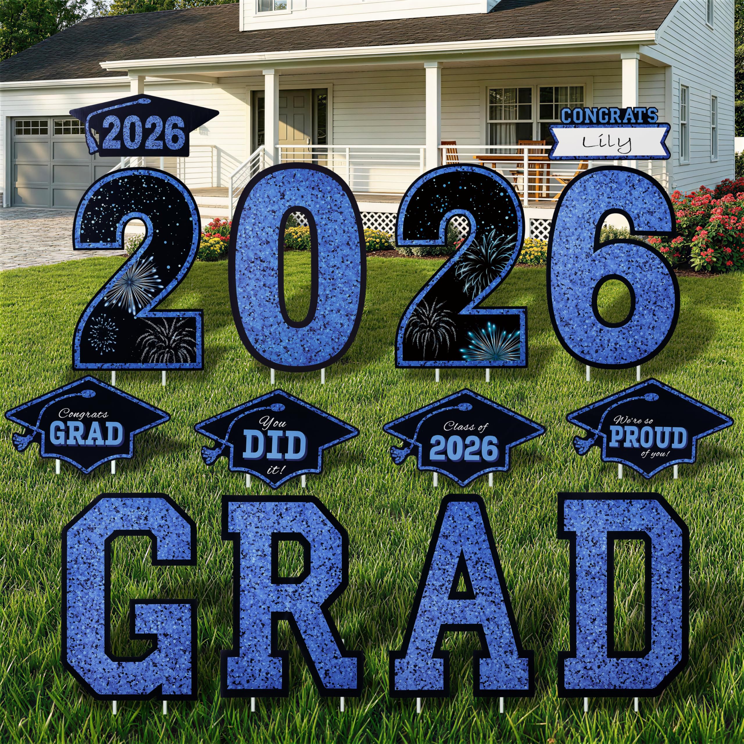 JOYIN waterproof yard signs resist rain during outdoor graduation events