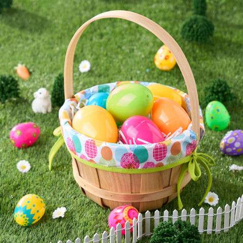 JOYIN kids' Easter treat basket supports playful activities.