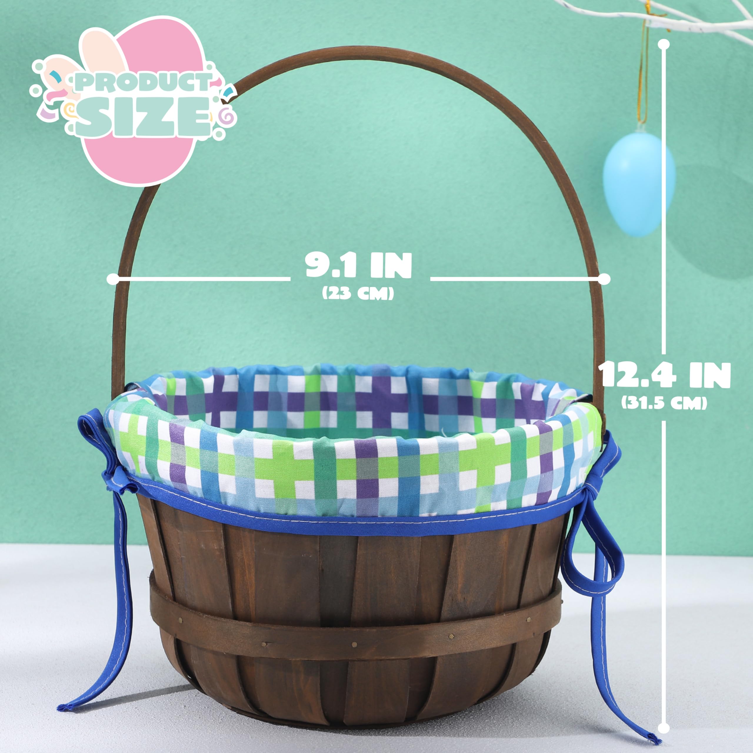 JOYIN picnic-ready Easter basket used for outdoor snacks and activities