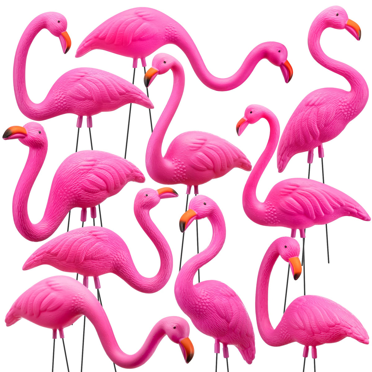 JOYIN pink flamingos yard stake adds tropical color to outdoor spaces