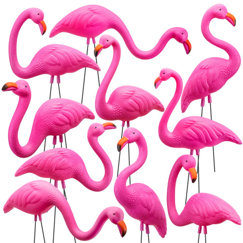JOYIN pink flamingos yard stake adds tropical color to outdoor spaces