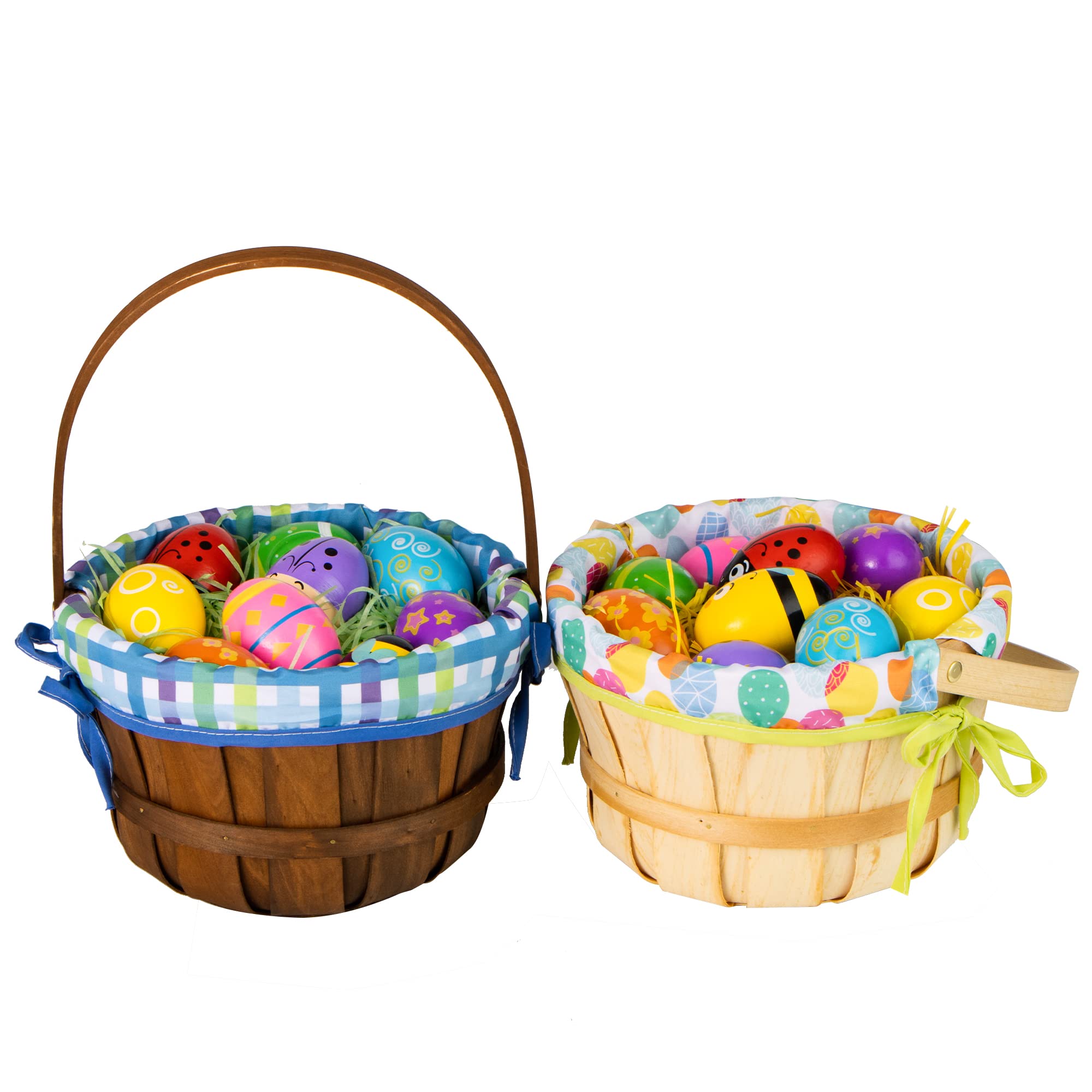 JOYIN large Easter baskets with handles, ideal for decor and storage.