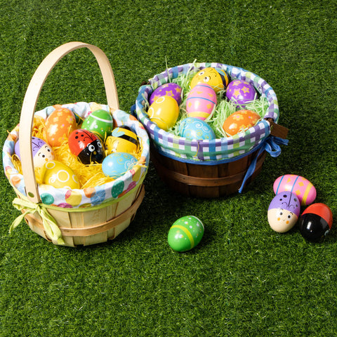 JOYIN woodchip baskets with lining, convenient storage for candies and toys.
