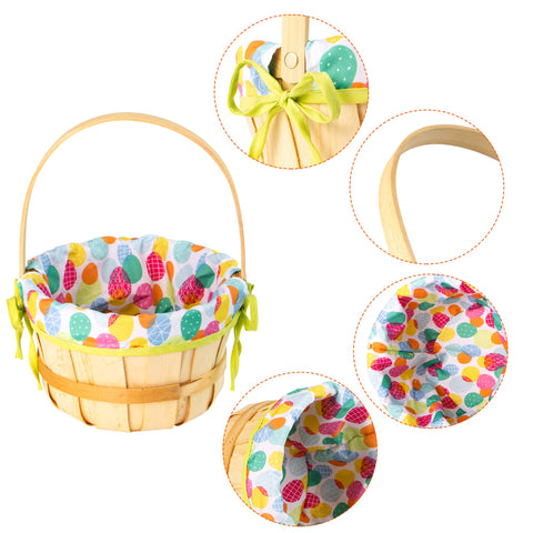 JOYIN woodchip basket with lining, perfect for Easter classroom activities.