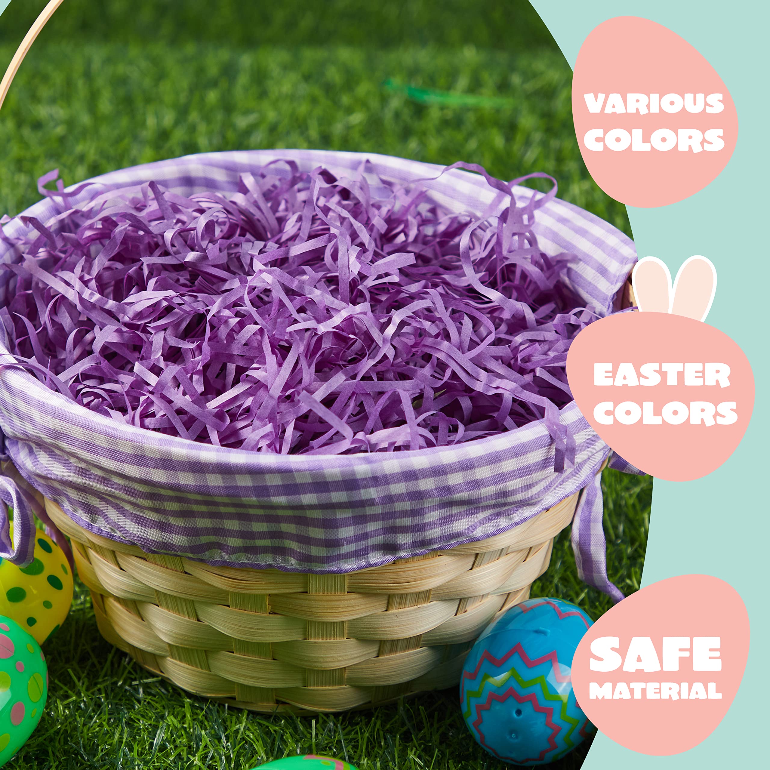 JOYIN 8x9 inch woven baskets ideal for kids' Easter activities.