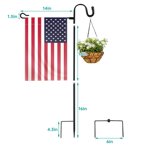 JOYSEUS flag pole holder easy assembly for quick setup