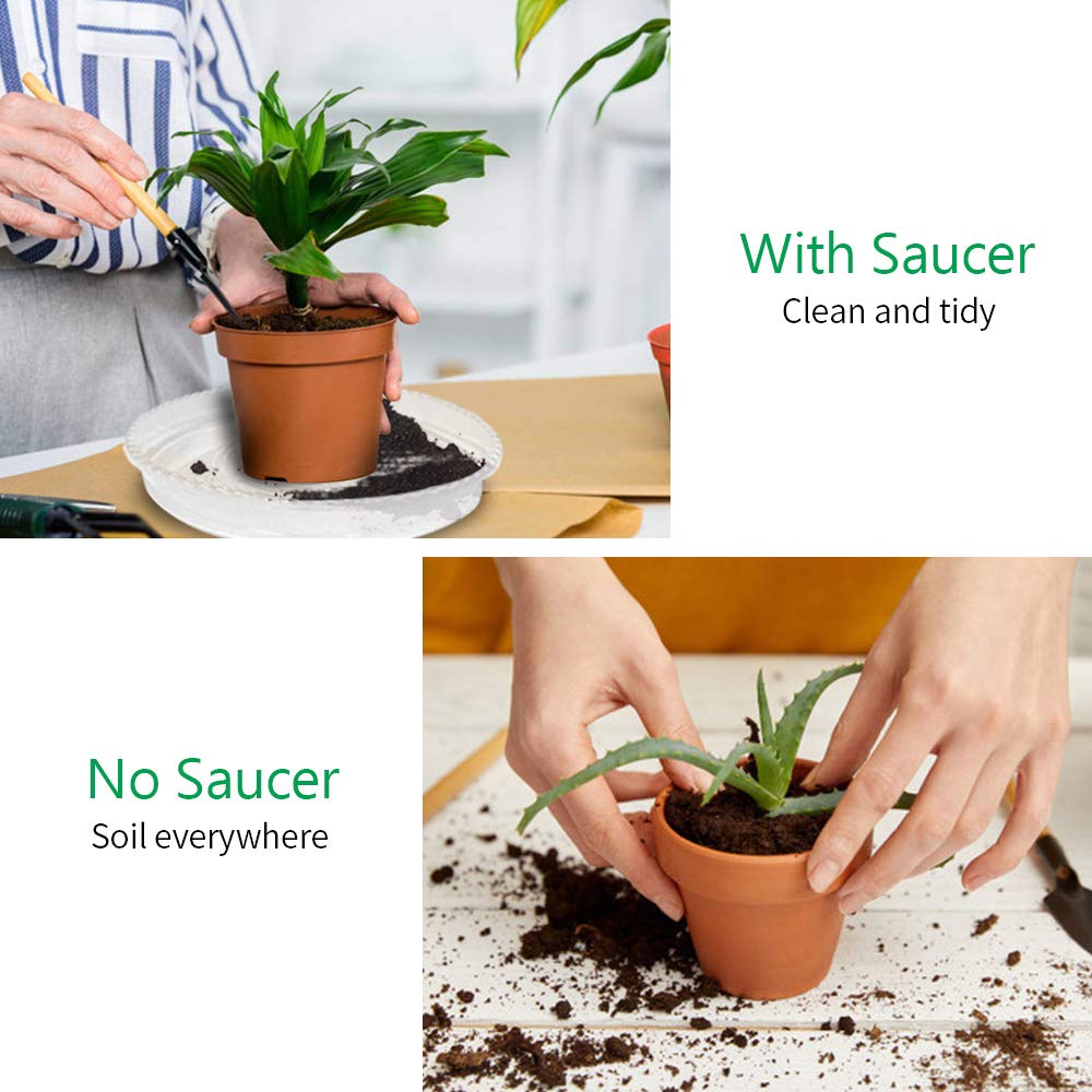 JOYSEUS indoor-outdoor use saucers suit many setups