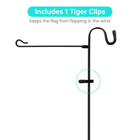 JOYSEUS rust-resistant yard flag pole endures outdoor conditions