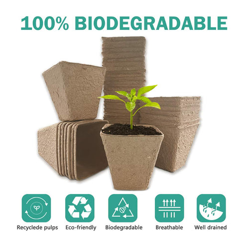 JOYSEUS transplant-easy pot enables direct planting without disturbing roots.