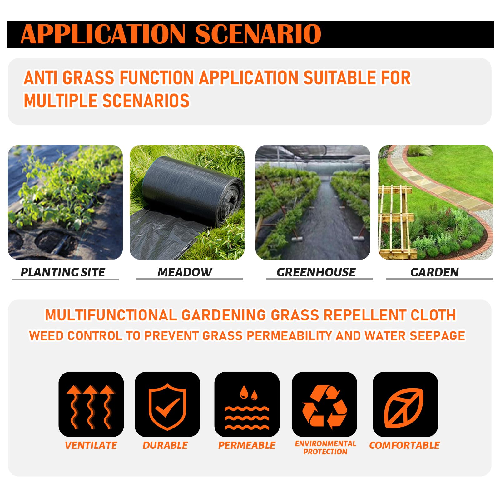 JOYSWAN heavy-duty barrier installed along a driveway supports durable outdoor pathways.