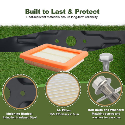 Joytrace 10mm hex bolts for fast, tool-free blade installation