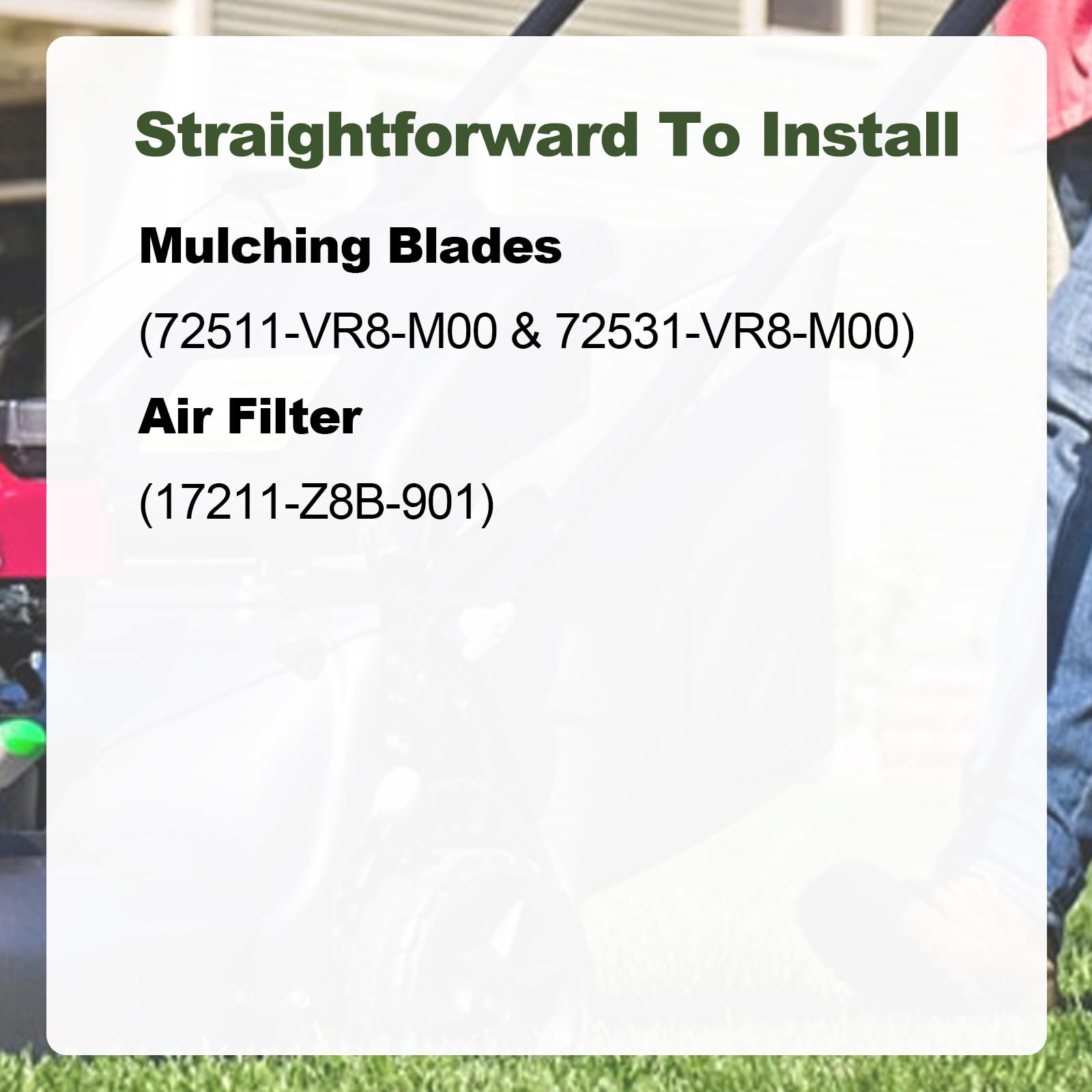 Joytrace lower blade 72531-VR8-M00 delivers consistent mulching performance