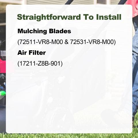 Joytrace lower blade 72531-VR8-M00 delivers consistent mulching performance