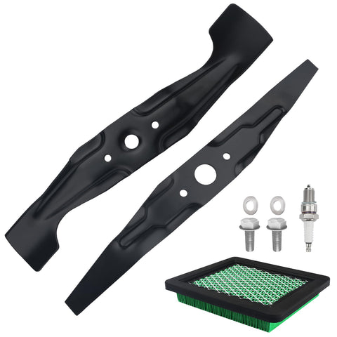Joytrace mulching blades kit for Honda HRX217 laid out for easy maintenance.