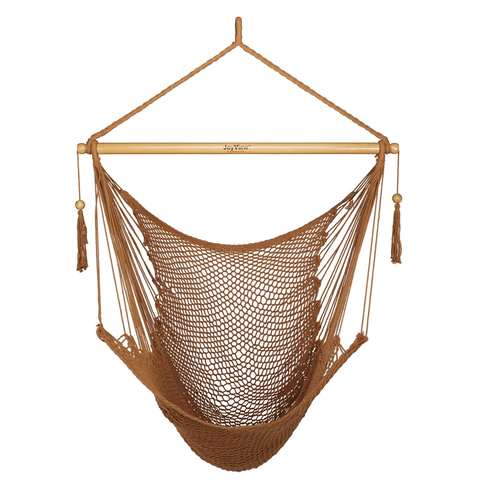 JoyView Caribbean hammock chair with spreader bar for outdoor lounging.