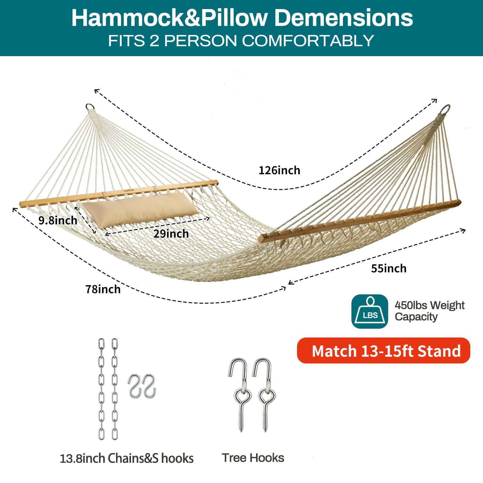 JoyView detachable pillow adds cozy support during sunlit afternoons.