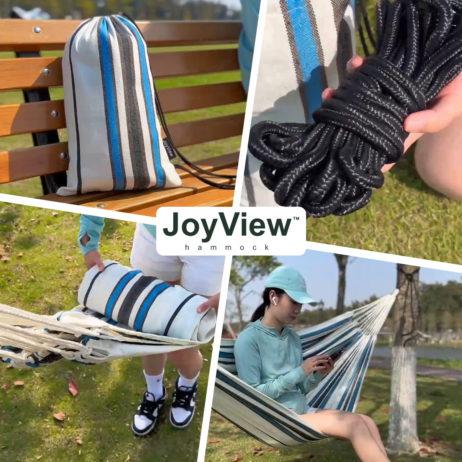 JoyView hammock with 450 lb capacity offers reliable shared use.