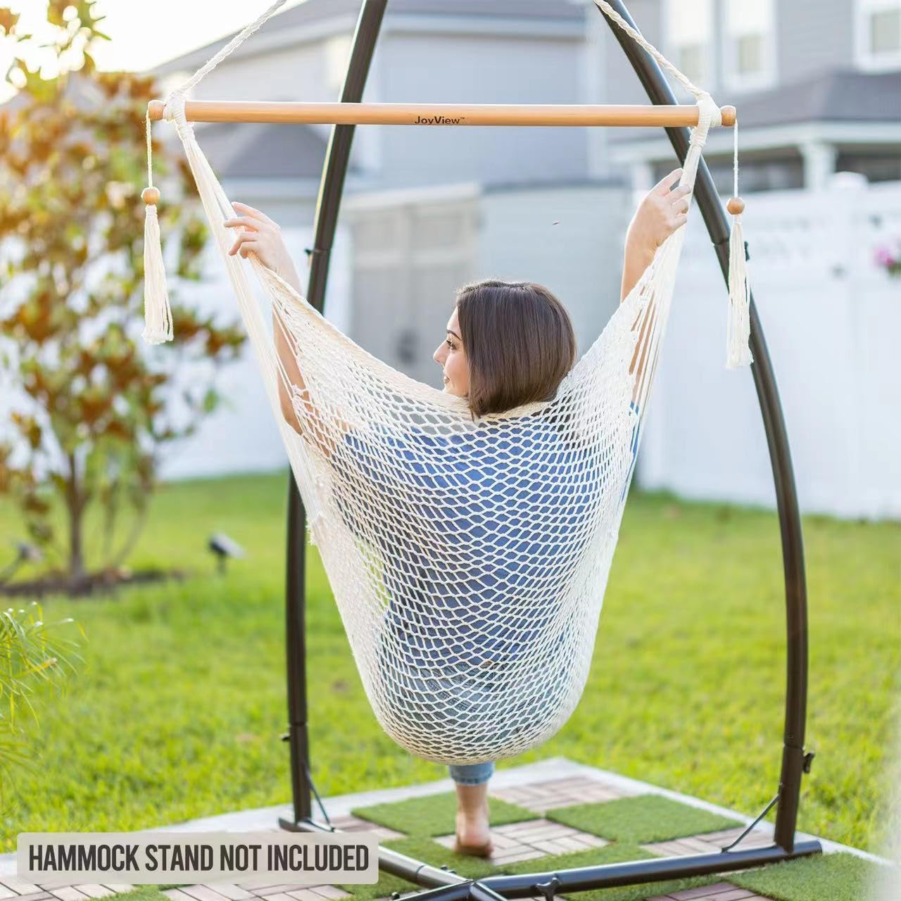 JoyView hammock chair lightweight at 4 lbs for easy portability.