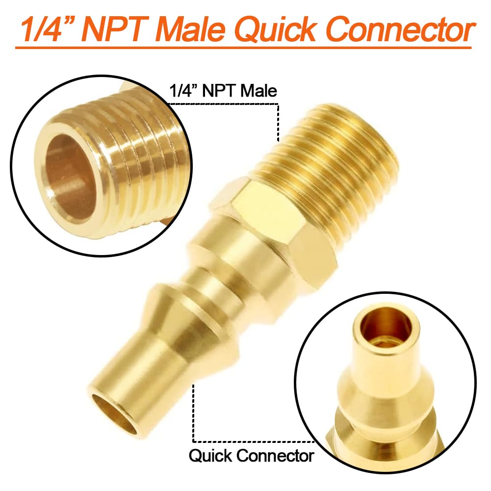 Joywayus 1-4 inch NPT female coupler for secure propane flow