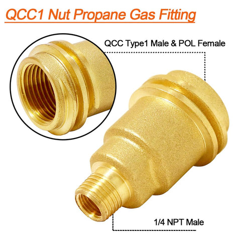 Joywayus 1-4 inch NPT male quick-connect plug enables tool-free setup