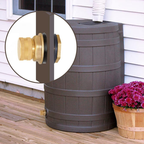 Joywayus brass garden hose cap enables easy, rust resistant outdoor connections.
