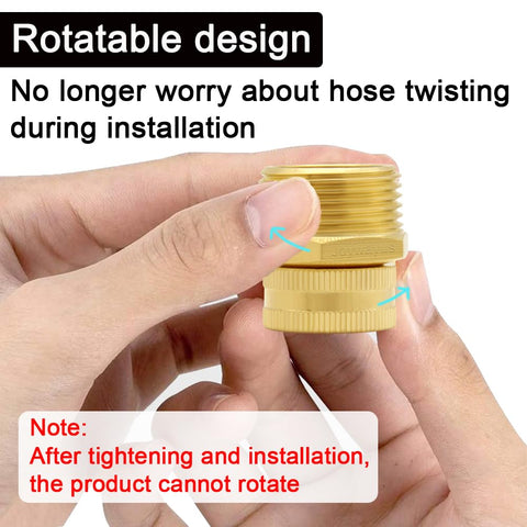 Joywayus brass garden hose to pipe thread adapter ready for irrigation