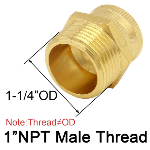 Joywayus brass swivel hose connector for smooth alignment during setup