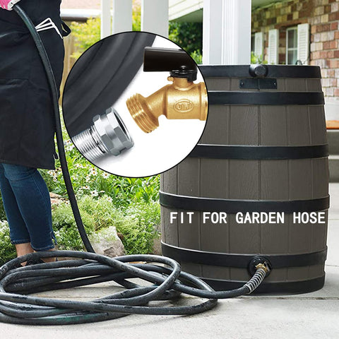 Joywayus spigot with garden hose thread connects securely to hoses.