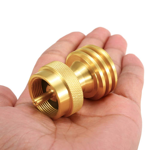 Joywayus brass adapter supports reliable campfire cooking with durable design.